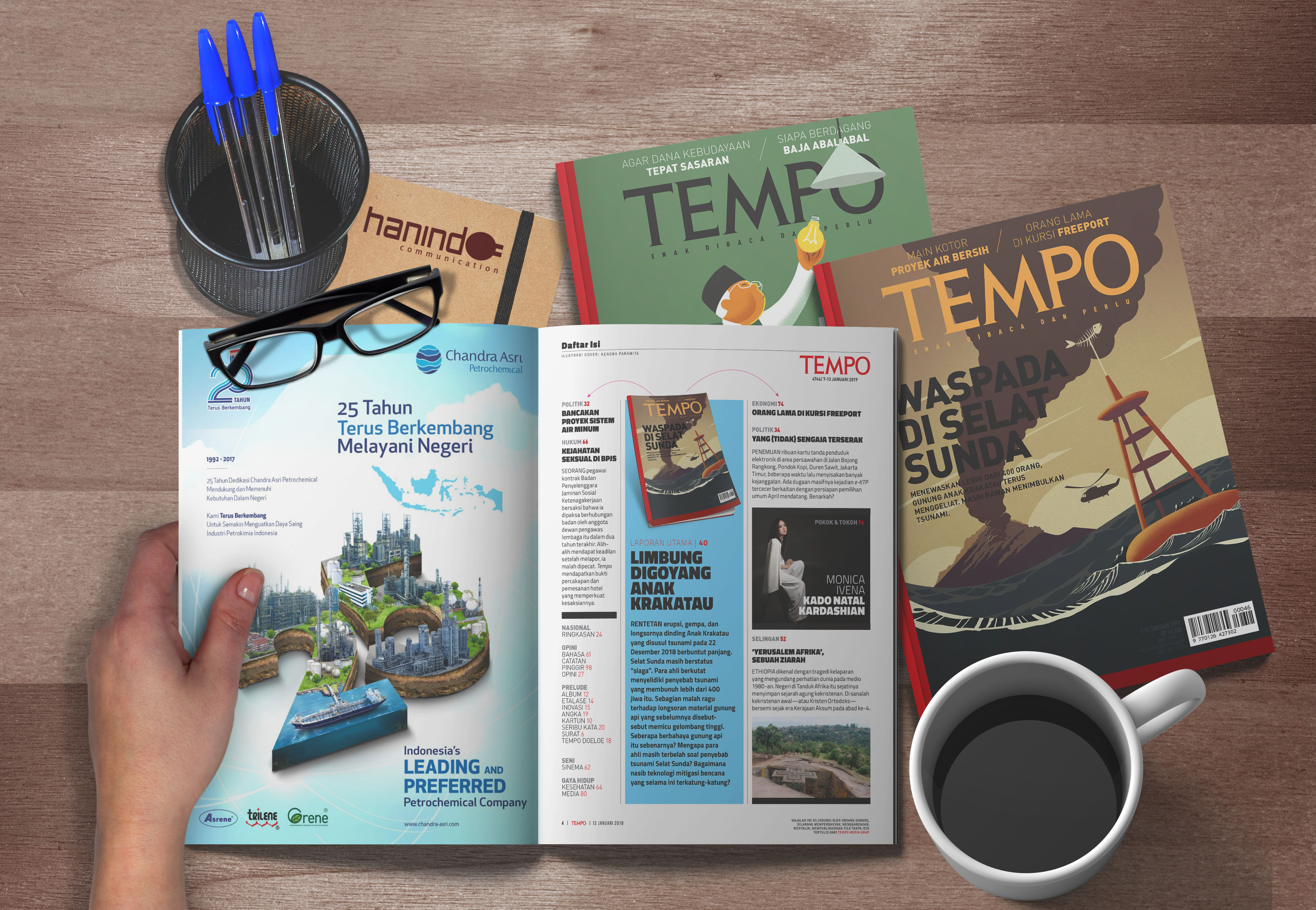 iklan display chandra asri untuk tabloid tempo